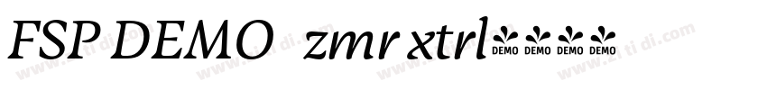FSP DEMO   zmr xtrl字体转换